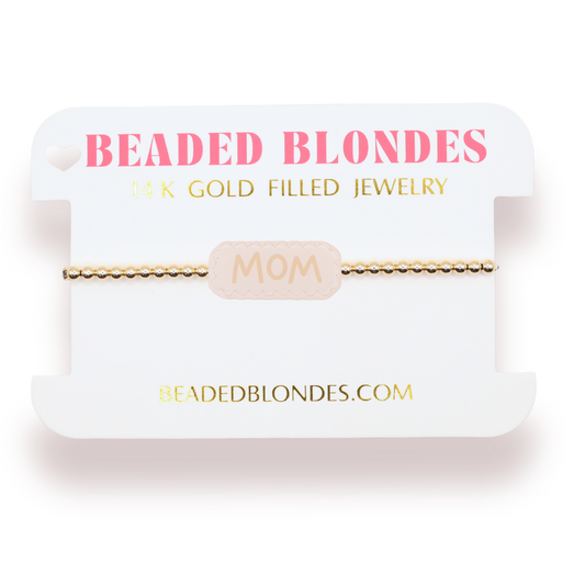 Mom Bracelet on Gold: Standard 6.75 Inch