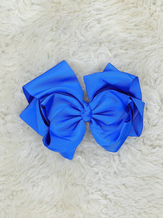 Double Layer Bows 6.5 Inch - True Blue