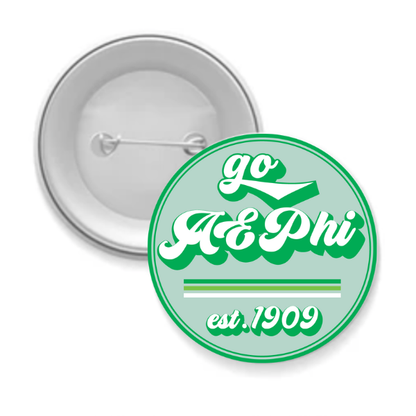 Sorority Button - Go Design: 3" Round / Delta Zeta