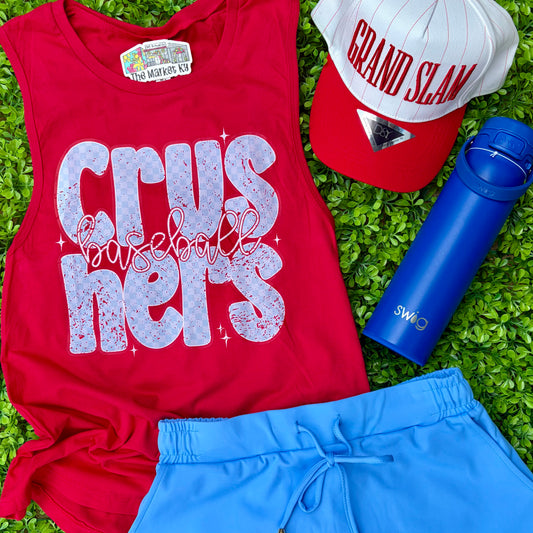 Checkered Crushers Baseball Tank