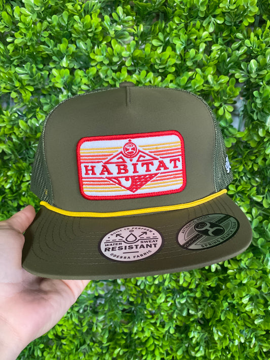 Habitat Green/ Red Hooey Hat