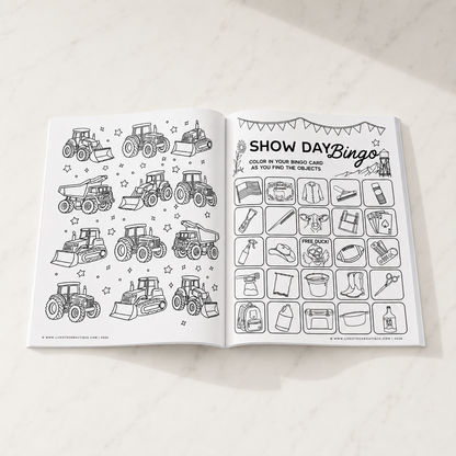 Little Stock Show Life: Going There with Cattle | Livestock Coloring Book for Kids