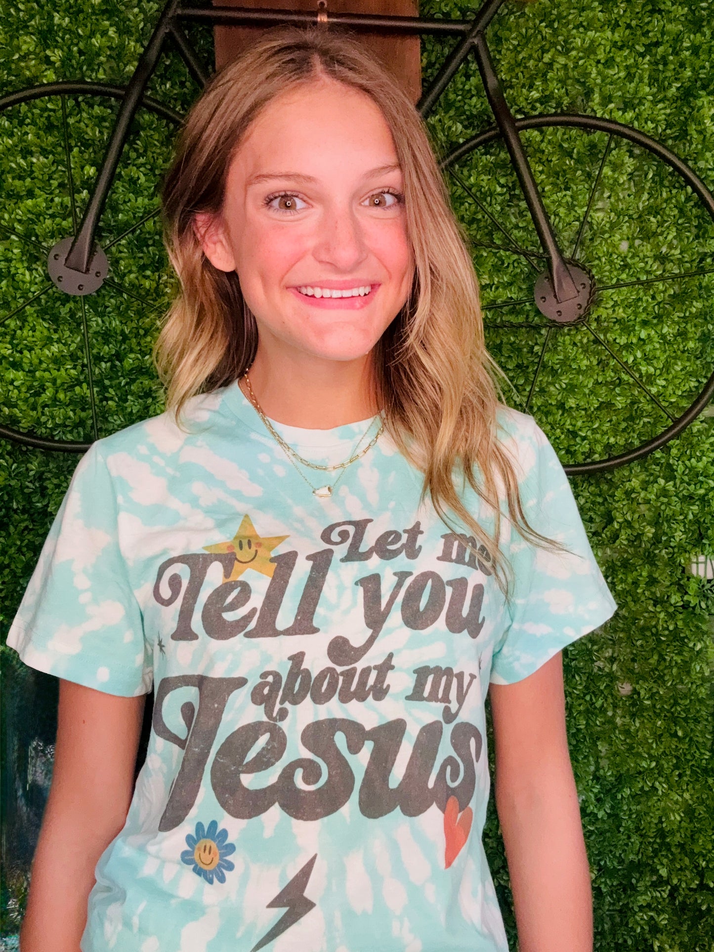 Let Me Tell You About My Jesus Tie Dye Tee
