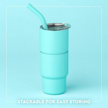 Saddle Stitch Cognac Swig Tiny Tumbler 2oz