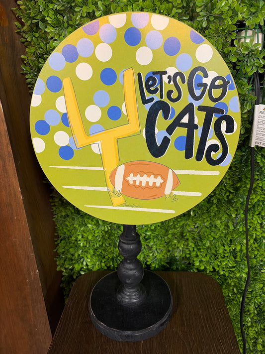 Let’s Go Cats Football Topper
