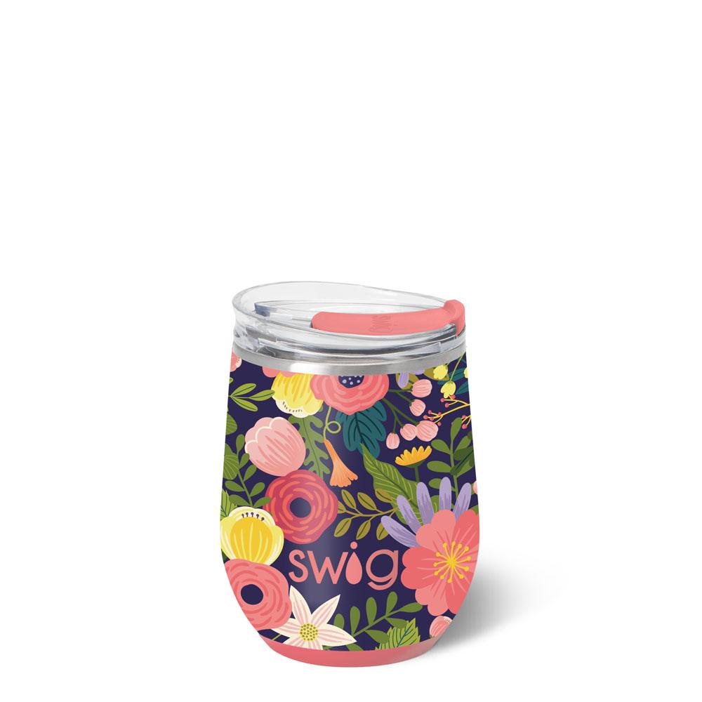 Secret Garden Swig Stemless Wine Cup 12oz