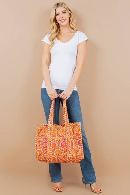 Quilted Tote Bag