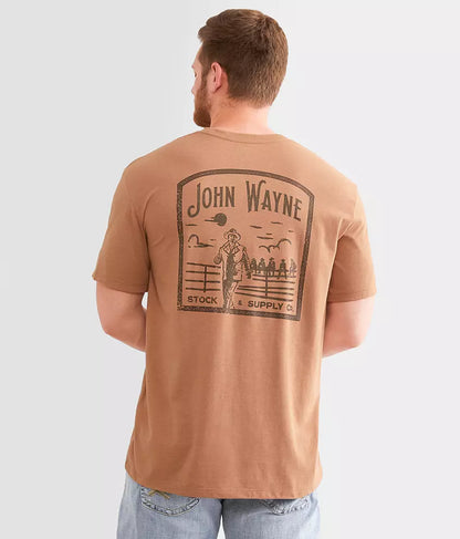 John Wayne Men’s Light Brown Crew Neck Tee