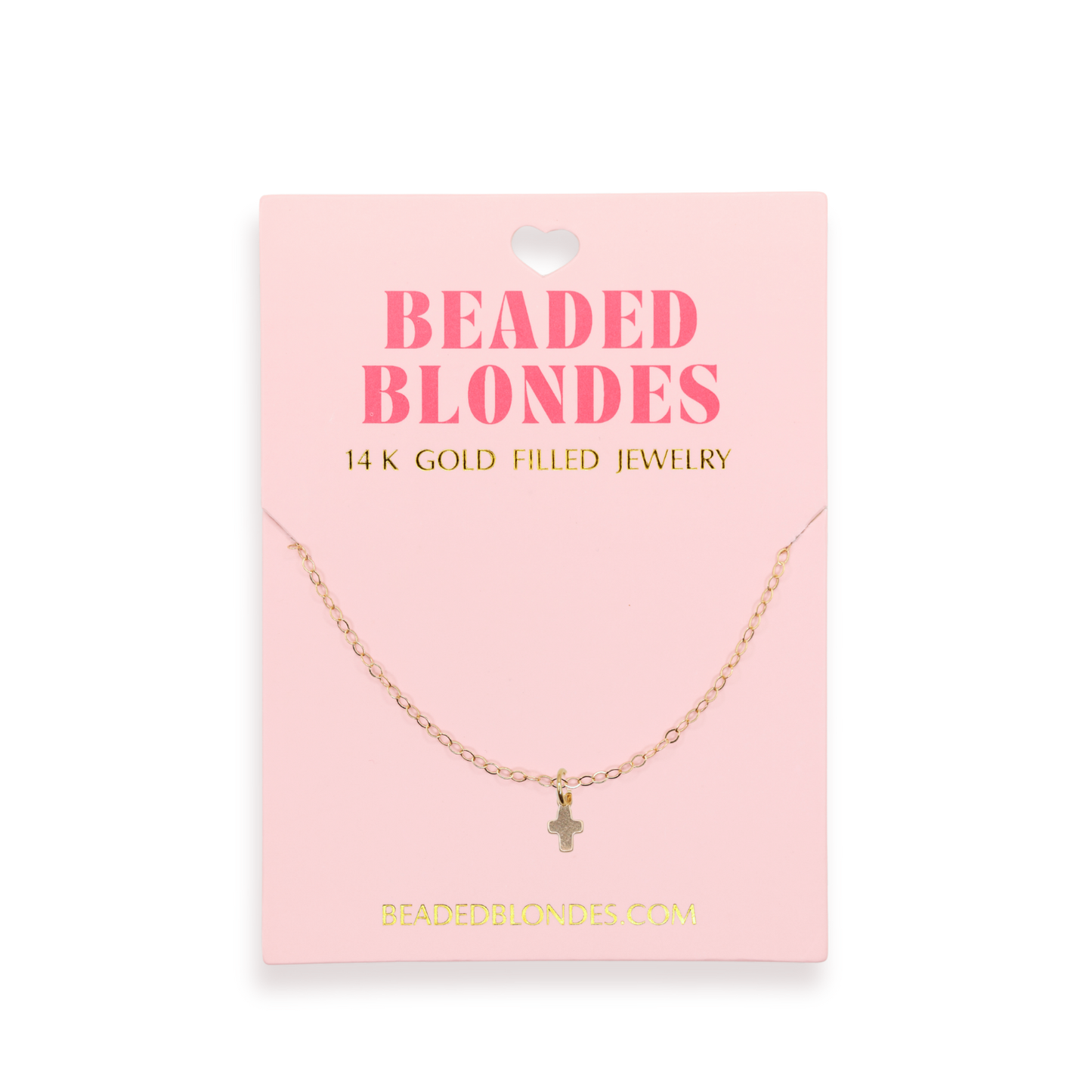 Mini Cross Charm Necklace