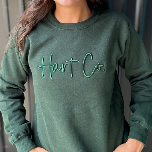 Hart Co. Puff Embroidered Sweatshirt Youth & Adult