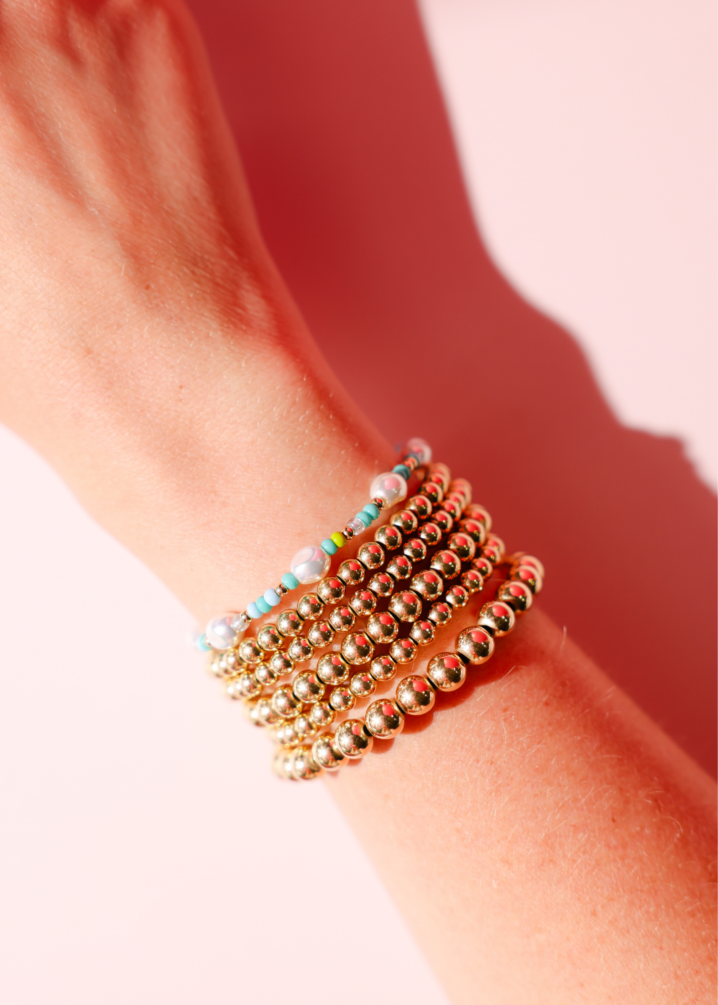 Capri Sprinkle Pearl Bracelet: Standard 6.75 inch