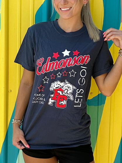 Edmonson County Wildcats Let’s Go Comfort Colors Tee