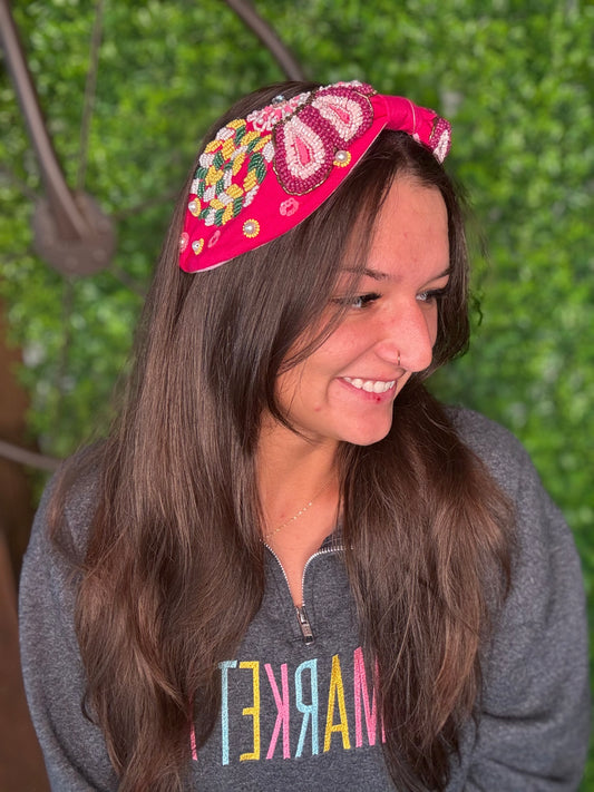 Butterfly Seed Bead Headband