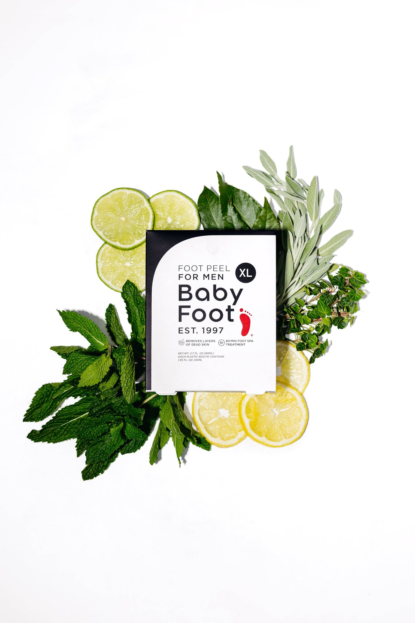 Baby Foot Exfoliation Foot Peel for Men  -  Mint Scented