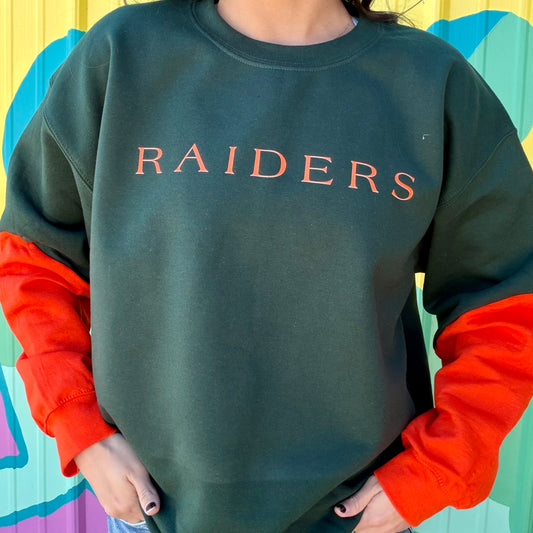 Raiders Split Sleeve Sweatshirt