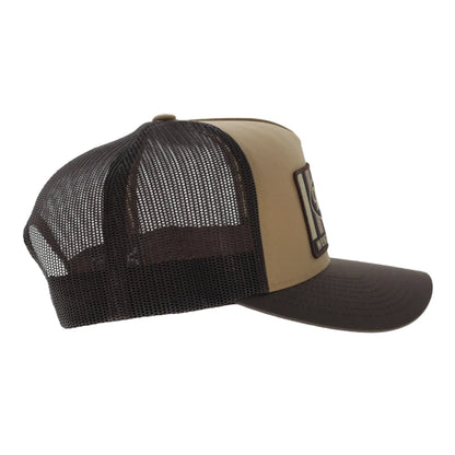 Hooey Sudan Trucker Snapback Hat - Tan/Brown