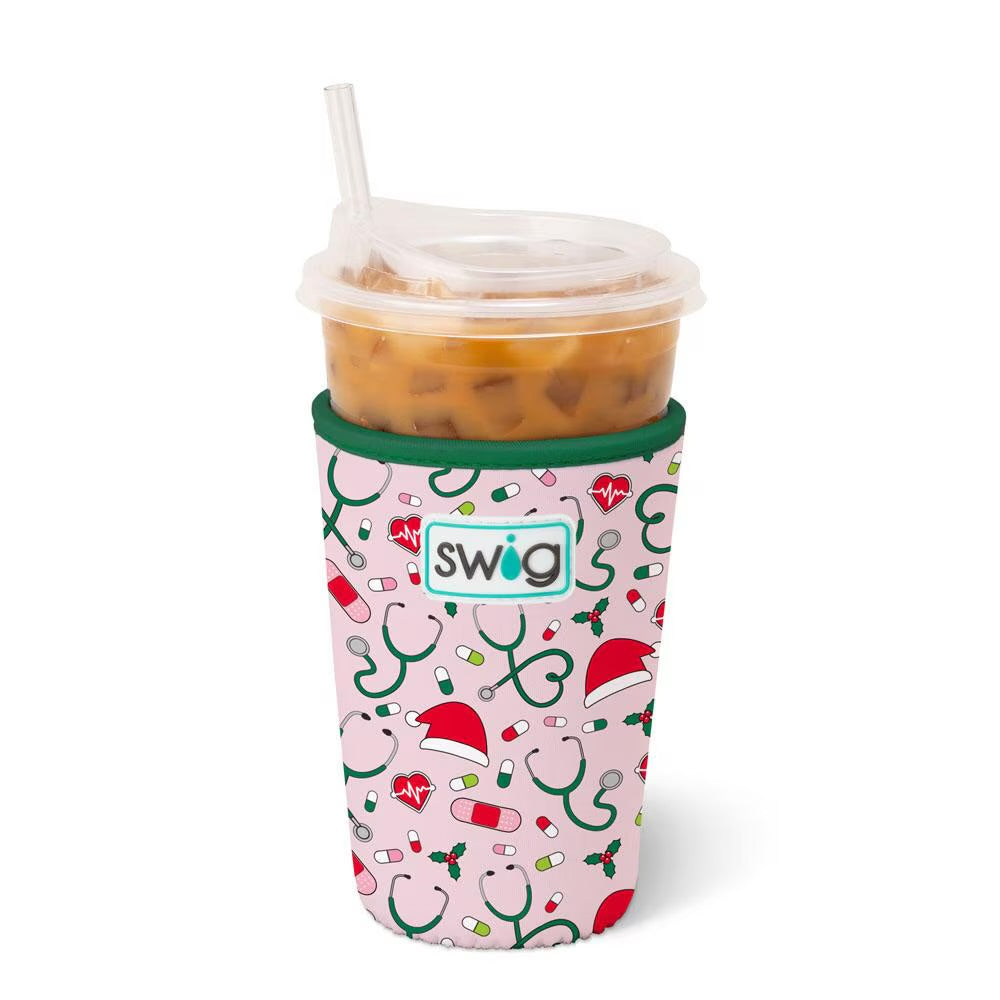 Santa’s Scrubs Swig Iced Cup Coolie (Medium)