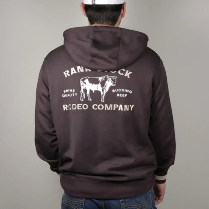 Hooey Charbray Rank Stock Hoody - Dark Brown