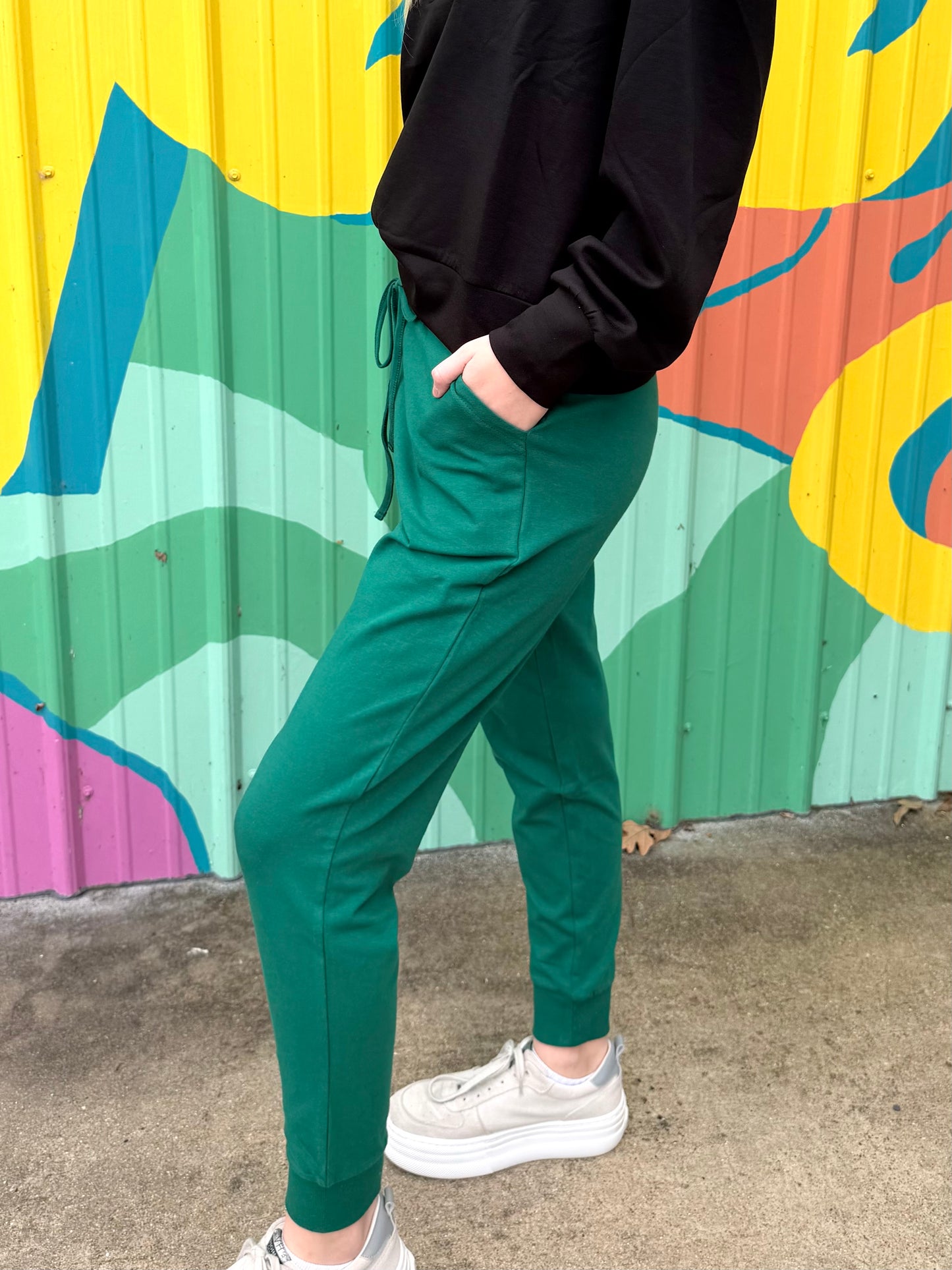 Hunter Green Jogger Pants