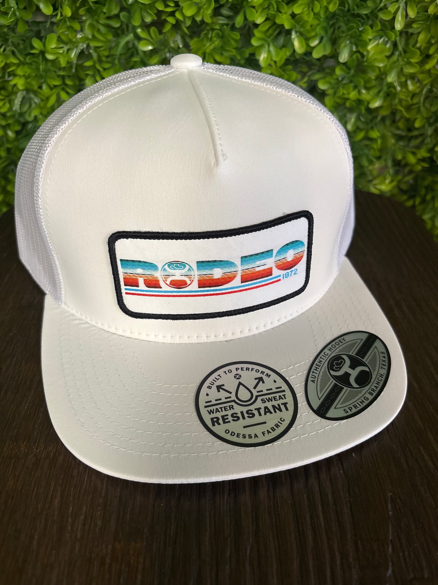 Rodeo White Trucker Hat- Serape