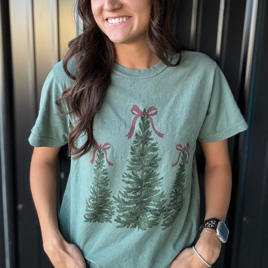 Christmas Trees and Bows Tee