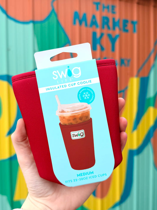 Crimson Swig Iced Cup Coolie (Medium)