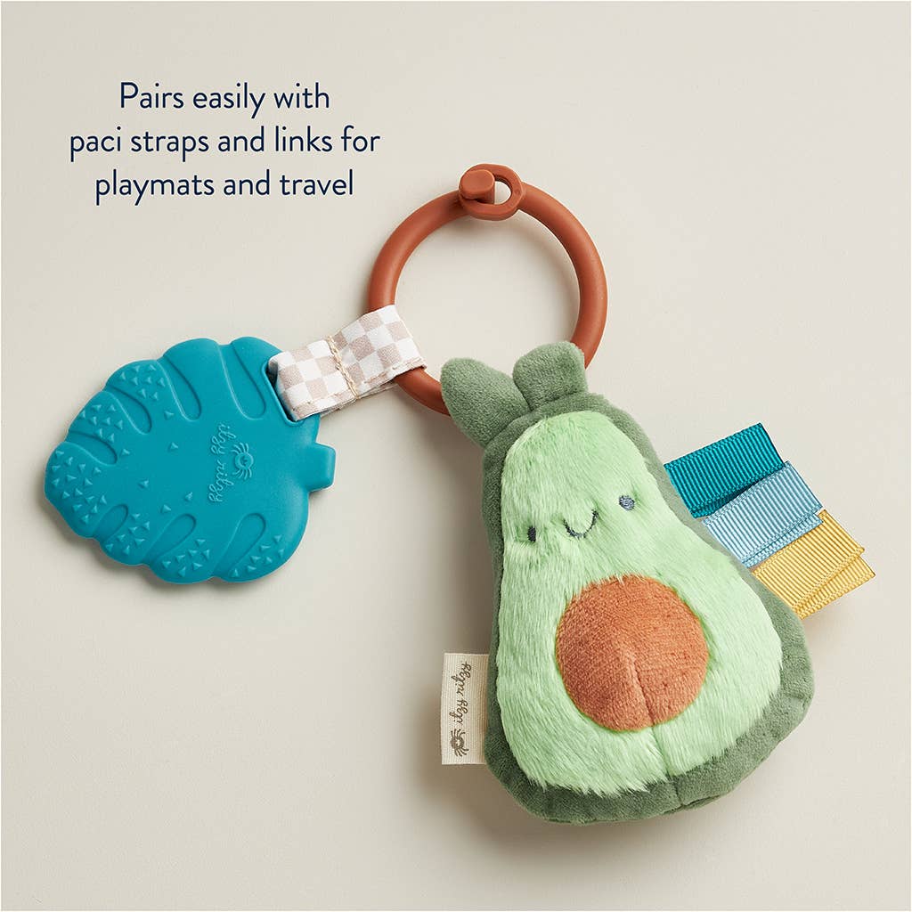 Itzy Pal™ Plush + Teether: Strawberry