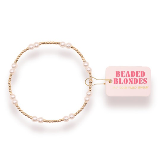 Leah Pearl Bracelet: Standard 6.75 inch