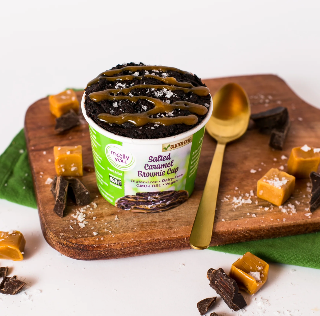 Gluten-Free Salted Caramel Brownie Cup