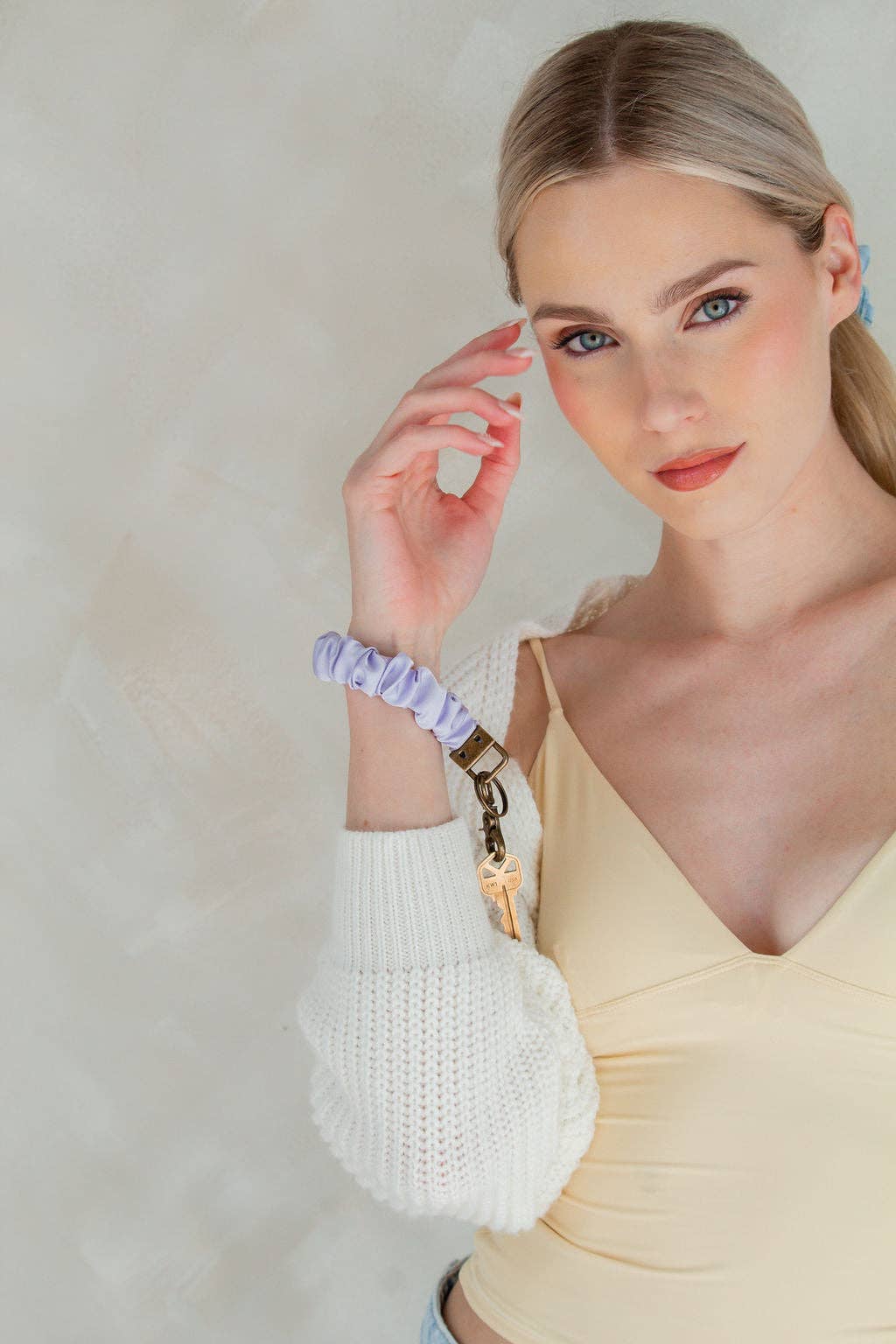 Lavender Dream Satin Keychain