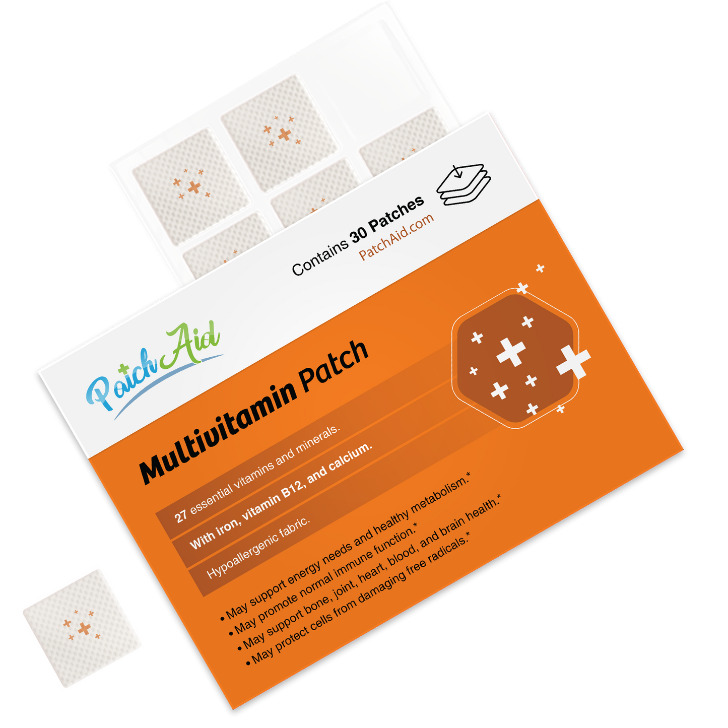 MultiVitamin Plus Patch - Daily Vitamins & Mineral Support: 1-Pack