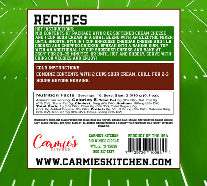 Buffalo Blitz Dip Mix - Game Day Collection
