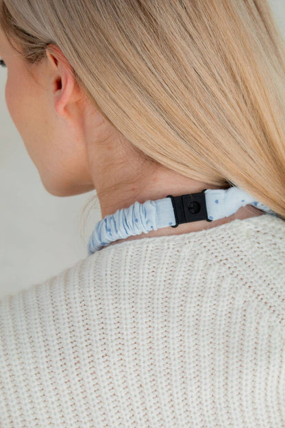 Spring Breakaway Lanyards: Blue Gingham