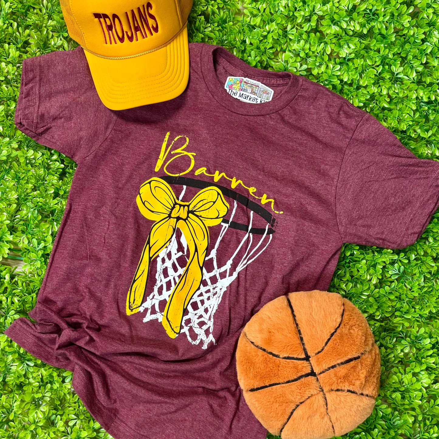 Barren Basketball Bow Tee (Youth & Adult)