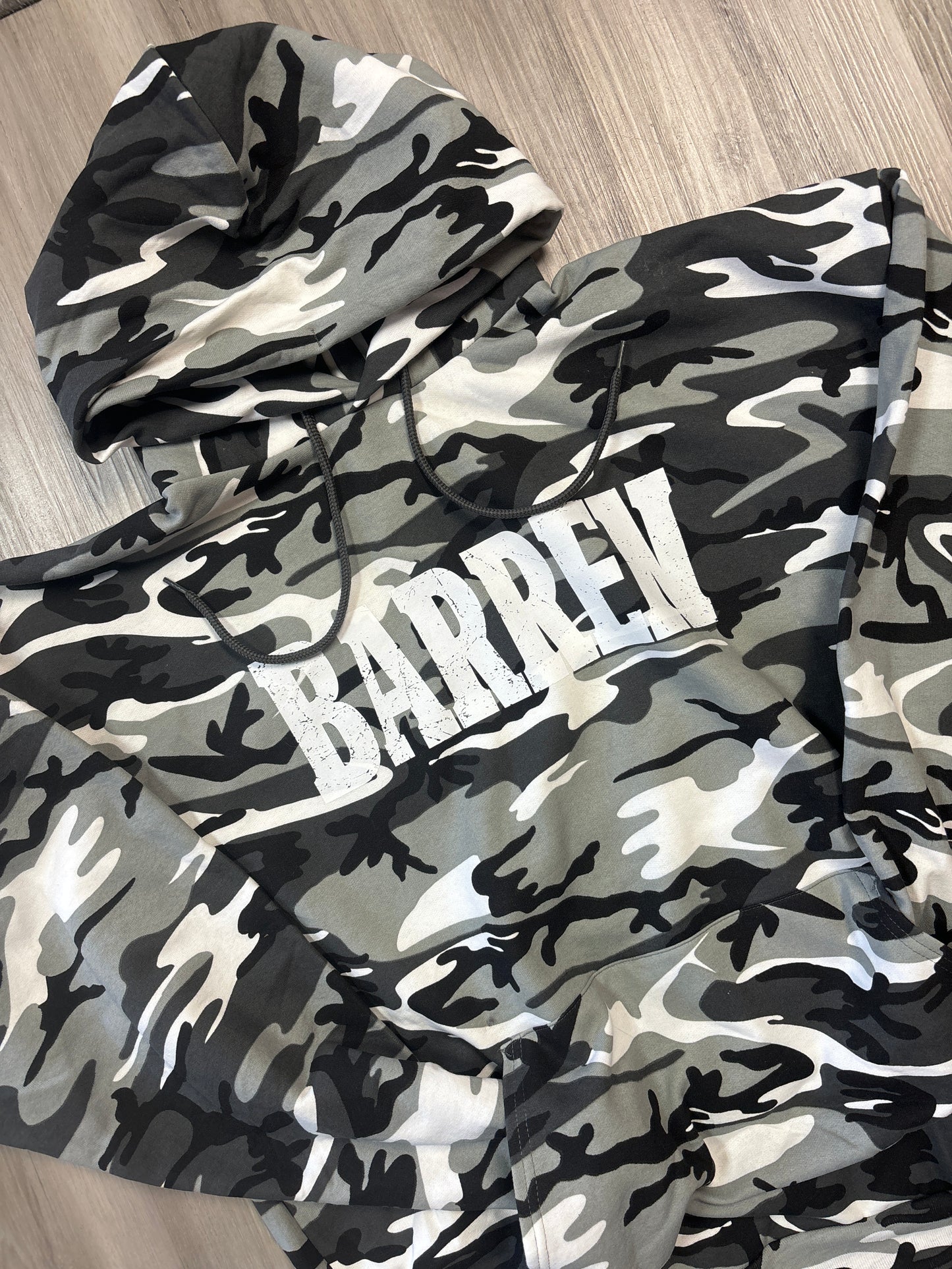 Barren White Camo Hoodie