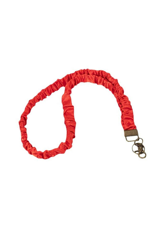 Trendy Scrunchie Lanyard: Red
