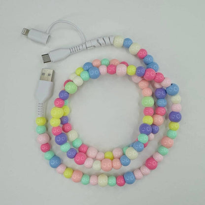 Dual Lightening Charging Cable Phone Chargers, USB: Pink