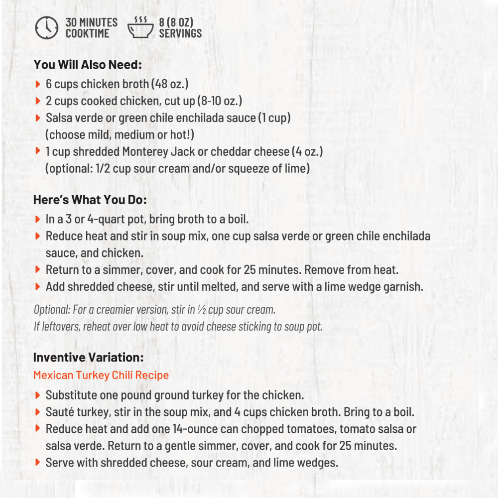 Arizona Sunset Enchilada Soup Mix