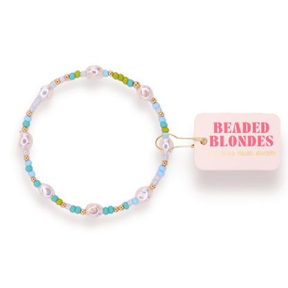 Capri Sprinkle Pearl Bracelet: Standard 6.75 inch