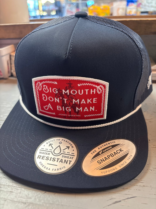 John Wayne Navy Trucker Hat- Red Patch