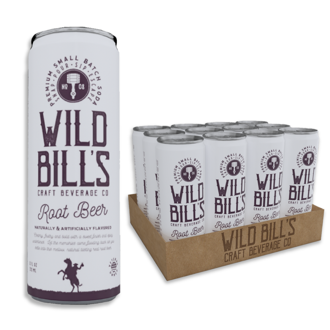 Wild Bill's Root Beer, 12oz Cans, 12ct