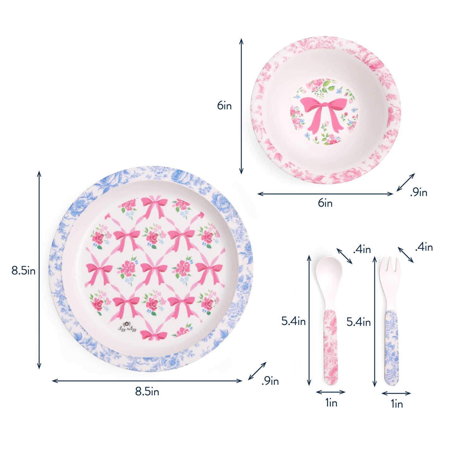 Kids 4 piece dining set: Robbons & Roses