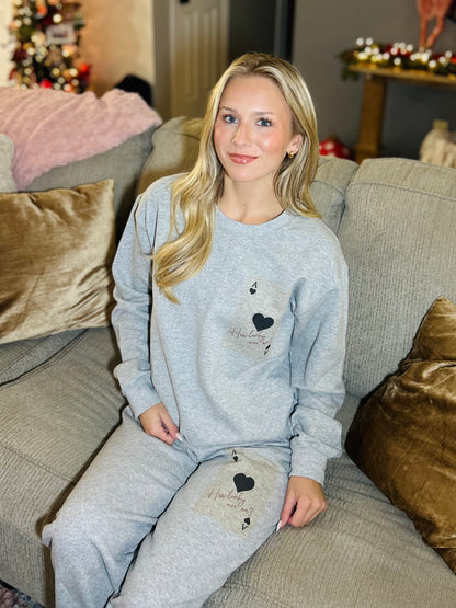 How Lucky Are We 2 Piece Lounge Set- Made to Order