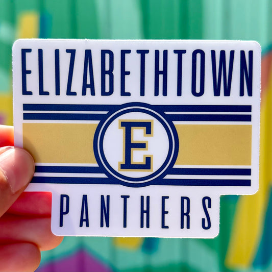 Elizabethtown Panthers Vintage Sticker