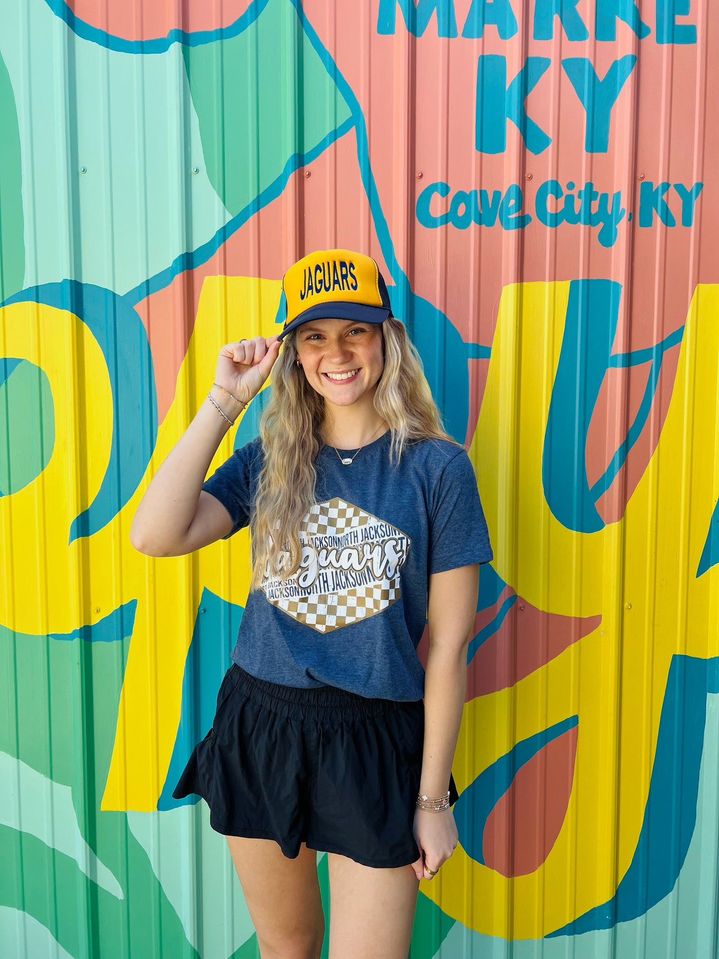 North Jackson Jaguars Checkerboard Tee (Youth & Adult)