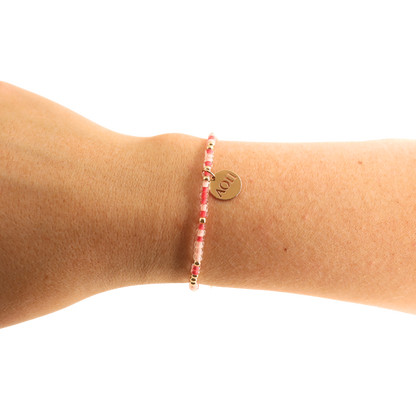 Alpha Omicron Pi Sprinkle Charm Bracelet: Standard 6.75 inch