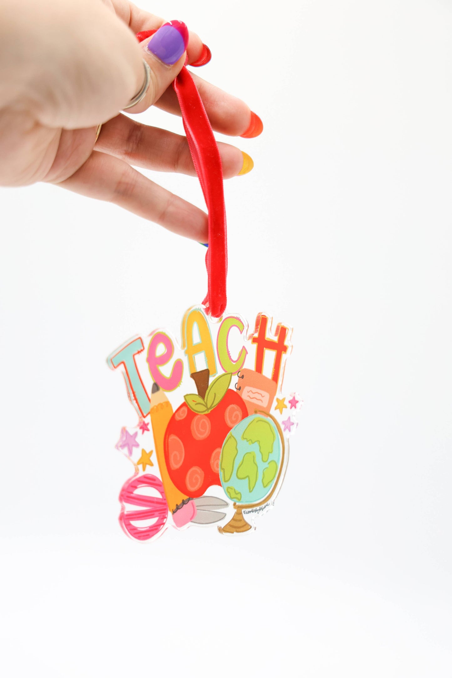Teach Icons Acrylic Ornament