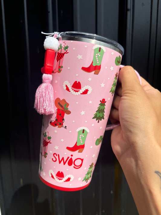 22oz Swig Travel Mug Howdy Holidays