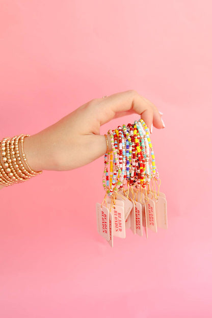 Yellows and White Sprinkle Bracelet (Kids Size)