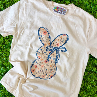 Wildflower Bunny Comfort Colors Tee
